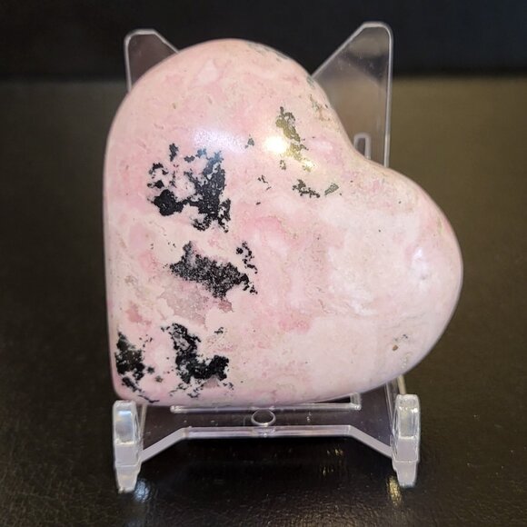 Rhodochrosite Heart Mineral Pink - Picture 1 of 8